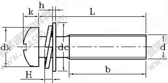 GB /T 9074.8-1988 十字槽小盤頭螺釘、平墊和彈墊組合執(zhí)行標準